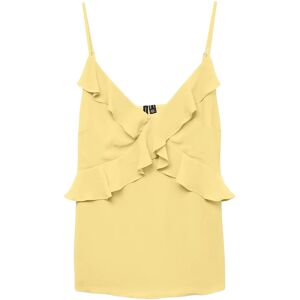 Vero Moda Vmamina Singlet Frill Top Wvn Exp M Yellow M Vero Moda Vmamina Singlet Frill Top Wvn Exp M Yellow M