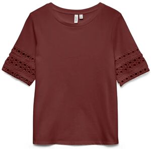 Vero Moda Vmivacy 2/4 O-Neck Top Jrs Btq S Burgundy S Vero Moda Vmivacy 2/4 O-Neck Top Jrs Btq S Burgundy S