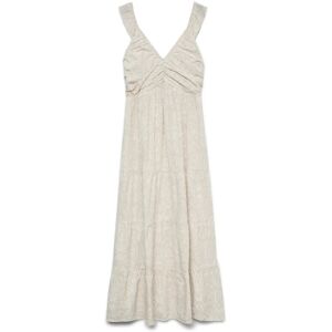 Vero Moda Vmdicthe Sl Frill Ankle Dress Wvn Ga L Cream L Vero Moda Vmdicthe Sl Frill Ankle Dress Wvn Ga L Cream L