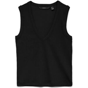 Vero Moda Vmchloe Sl Deep V-Neck Top Jrs Noos M Black M Vero Moda Vmchloe Sl Deep V-Neck Top Jrs Noos M Black M