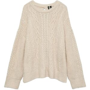 Vero Moda Vmsia Ls Bow Cb Cable Knit Exp S Beige S Vero Moda Vmsia Ls Bow Cb Cable Knit Exp S Beige S