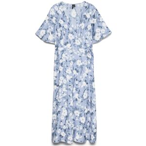 Vero Moda Vmnellie Celia 2/4 Calf Dress Wvn Lcs M Blue M Vero Moda Vmnellie Celia 2/4 Calf Dress Wvn Lcs M Blue M