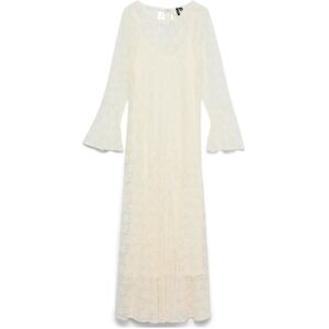 Vero Moda Vmloulou Lace Ls Ankle Dress Wvn L Cream L Vero Moda Vmloulou Lace Ls Ankle Dress Wvn L Cream L