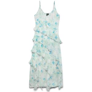 Vero Moda Vmsmilla Sl Long Frill Dress Wvn Noos L White L Vero Moda Vmsmilla Sl Long Frill Dress Wvn Noos L White L