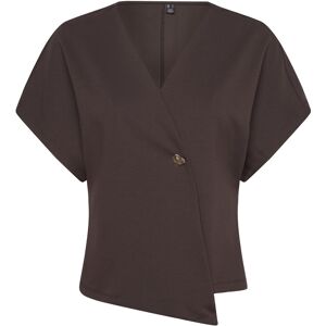 Vero Moda Vmsmilla Sonja Ss V-Neck Top Exp S Brown S Vero Moda Vmsmilla Sonja Ss V-Neck Top Exp S Brown S