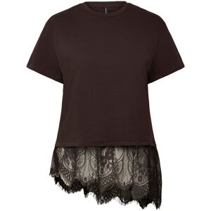 Vero Moda Vmbrit Ss O-Neck Lace T-Shirt Jrs Exp S Brown S Vero Moda Vmbrit Ss O-Neck Lace T-Shirt Jrs Exp S Brown S