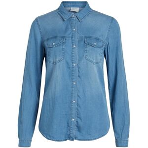 Vila Vibista Denim Shirt-Noos XS Blue XS Vila Vibista Denim Shirt-Noos XS Blue XS