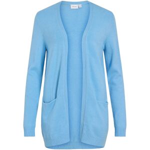 Vila Viril Open L/S Knit Cardigan - Noos XXL Blue XXL Vila Viril Open L/S Knit Cardigan - Noos XXL Blue XXL