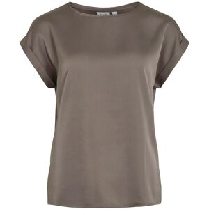 Vila Viellette S/S Satin Top - Noos 34 Brown 34 Vila Viellette S/S Satin Top - Noos 34 Brown 34