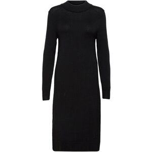 Vila Viril Crew Neck L/S Midi Dress - Noos XS Black XS Vila Viril Crew Neck L/S Midi Dress - Noos XS Black XS