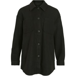 Vila Vikimmi Shirt L/S Jacket - Noos S Black S Vila Vikimmi Shirt L/S Jacket - Noos S Black S