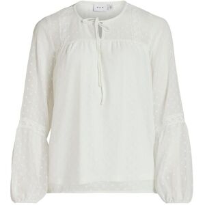 Vila Viedee L/S Top - Noos 34 White 34 Vila Viedee L/S Top - Noos 34 White 34