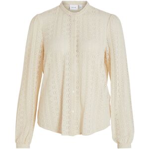 Vila Vichikka Lace L/S Shirt- Noos XXL Cream XXL Vila Vichikka Lace L/S Shirt- Noos XXL Cream XXL