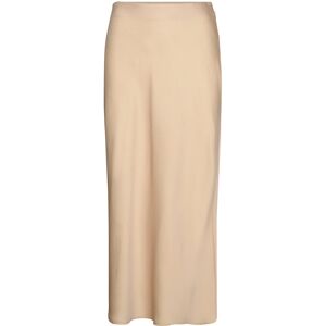 Vila Viellette Hw Midi Skirt - Noos 40 Beige 40 Vila Viellette Hw Midi Skirt - Noos 40 Beige 40