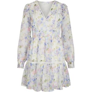Vila Viroman New V-Neck L/S Short Dress/Dc/Ka 40 White 40 Vila Viroman New V-Neck L/S Short Dress/Dc/Ka 40 White 40