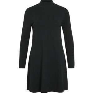 Vila Vicomfy A-Line Rollneck Knit Dress/Pb/1 M Black M Vila Vicomfy A-Line Rollneck Knit Dress/Pb/1 M Black M