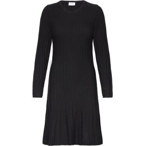 Vila Visachin New L/S Skater Knit Dress/Su XS Black XS Vila Visachin New L/S Skater Knit Dress/Su XS Black XS