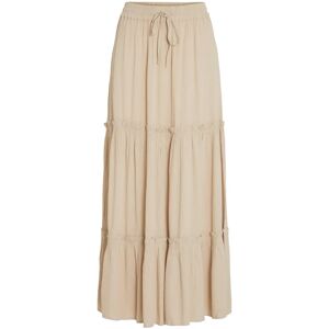 Vila Vimesa Hw Maxi Skirt - Noos 38 Beige 38 Vila Vimesa Hw Maxi Skirt - Noos 38 Beige 38