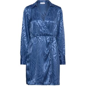 Vila Visatabu L/S Shirt Wrap Dress / B 34 Blue 34 Vila Visatabu L/S Shirt Wrap Dress / B 34 Blue 34