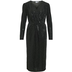 Vila Vifeste L/S Midi Dress/R2 S Black S Vila Vifeste L/S Midi Dress/R2 S Black S