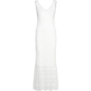 Vila Vihilma V-Neck S/L Maxi Dress/Br/Dc 38 White 38 Vila Vihilma V-Neck S/L Maxi Dress/Br/Dc 38 White 38