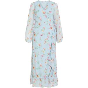 Vila Viedee L/S Ankle Wrap Dress/Dc/Ka 36 Blue 36 Vila Viedee L/S Ankle Wrap Dress/Dc/Ka 36 Blue 36