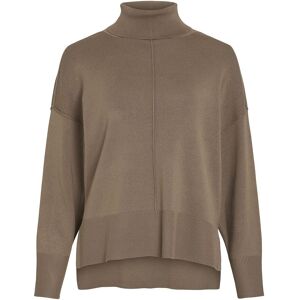 Vila Viostria Rollneck L/S Knit Top-Noos L Beige L Vila Viostria Rollneck L/S Knit Top-Noos L Beige L