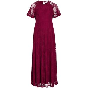 Vila Vifemma S/S Lace Dress - Noos/Oc L Burgundy L Vila Vifemma S/S Lace Dress - Noos/Oc L Burgundy L