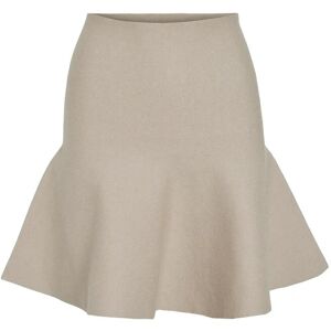 Vila Vizarah Hw Skater Skirt/Ka L Beige L Vila Vizarah Hw Skater Skirt/Ka L Beige L