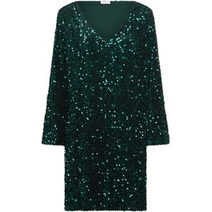 Vila Vifaith V-Neck L/S Sequin Dress/Vol XS Green XS Vila Vifaith V-Neck L/S Sequin Dress/Vol XS Green XS
