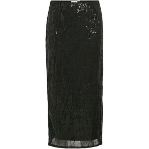 Vila Vizikki Midi Sequin Skirt/Dc M Black M Vila Vizikki Midi Sequin Skirt/Dc M Black M