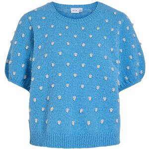 Vila Vidottie 2/4 Sleeve Knit Top M Blue M Vila Vidottie 2/4 Sleeve Knit Top M Blue M