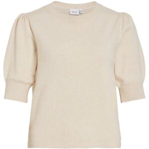 Vila Viril 2/4 Sleeve O-Neck Knit Top - Noos M Beige M Vila Viril 2/4 Sleeve O-Neck Knit Top - Noos M Beige M