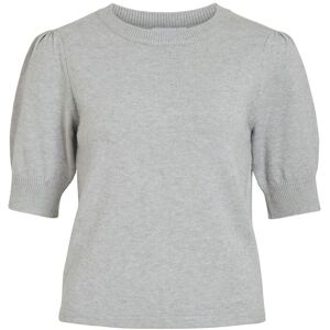 Vila Viril 2/4 Sleeve O-Neck Knit Top - Noos XS Grey XS Vila Viril 2/4 Sleeve O-Neck Knit Top - Noos XS Grey XS