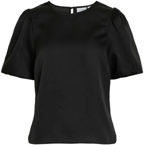 Vila Viellette 2/4 Satin Puff Top - Noos 42 Black 42 Vila Viellette 2/4 Satin Puff Top - Noos 42 Black 42
