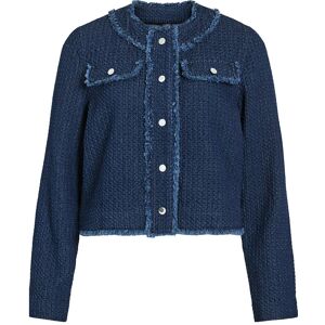 Vila Vioaklynn O-Neck L/S Denim Jacket 40 Navy 40 Vila Vioaklynn O-Neck L/S Denim Jacket 40 Navy 40
