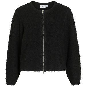 Vila Vipaza O-Neck L/S Zipper Knit Cardigan XS Black XS Vila Vipaza O-Neck L/S Zipper Knit Cardigan XS Black XS