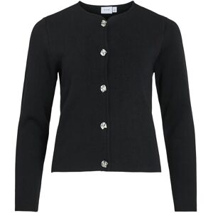 Vila Visway O-Neck L/S Button Knit Cardigan XXL Black XXL Vila Visway O-Neck L/S Button Knit Cardigan XXL Black XXL