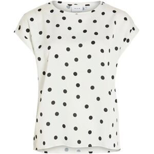Vila Viellette S/S Full Satin Top - Noos 40 White 40 Vila Viellette S/S Full Satin Top - Noos 40 White 40