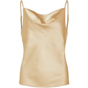 Vila Vithalia Singlet Waterfall Top/Dc 40 Beige 40 Vila Vithalia Singlet Waterfall Top/Dc 40 Beige 40