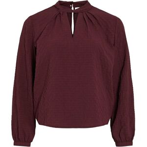 Vila Viveama L/S High Neck Top/Pb 34 Burgundy 34 Vila Viveama L/S High Neck Top/Pb 34 Burgundy 34