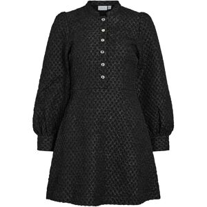 Vila Vitaliama L/S Jaqcuard Dress 36 Black 36 Vila Vitaliama L/S Jaqcuard Dress 36 Black 36