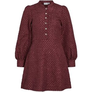 Vila Vitaliama L/S Jaqcuard Dress 40 Burgundy 40 Vila Vitaliama L/S Jaqcuard Dress 40 Burgundy 40