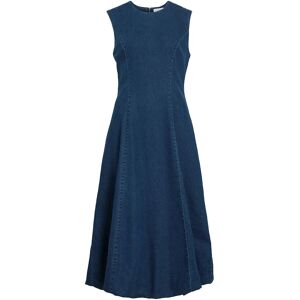Vila Viamanza S/L Denim Ankle Dress/Bfs 38 Navy 38 Vila Viamanza S/L Denim Ankle Dress/Bfs 38 Navy 38