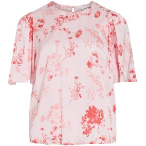 Vila Vithalia Anya 2/4 O-Neck Top/Dc 40 Pink 40 Vila Vithalia Anya 2/4 O-Neck Top/Dc 40 Pink 40