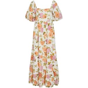 Vila Viflola Square Neck 2/4 Ankle Dress/Dc/R 38 Orange 38 Vila Viflola Square Neck 2/4 Ankle Dress/Dc/R 38 Orange 38