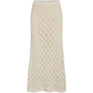 Vila Vievie Hw Ankle A-Line Knit Skirt XXL Beige XXL Vila Vievie Hw Ankle A-Line Knit Skirt XXL Beige XXL