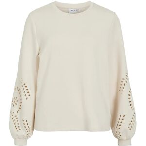Vila Visandy L/S Detail Sweat Top - Noos XXL Cream XXL Vila Visandy L/S Detail Sweat Top - Noos XXL Cream XXL