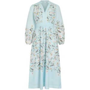 Vila Vizanila Gil L/S Midi Dress/Dc/Ln 40 Blue 40 Vila Vizanila Gil L/S Midi Dress/Dc/Ln 40 Blue 40