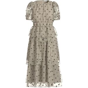 Vila Vivane S/S O-Neck Midi Dress/Dc/Ka 40 Beige 40 Vila Vivane S/S O-Neck Midi Dress/Dc/Ka 40 Beige 40